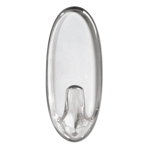 Command™ wholesale. Clear Hooks And Strips, Plastic, Small, 2 Hooks And 4 Strips-pack. HSD Wholesale: Janitorial Supplies, Breakroom Supplies, Office Supplies.