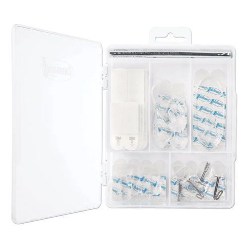 Command™ wholesale. Clear Hooks And Strips, Plastic, Asst, 16 Picture Strips-15 Hooks-22 Strips-pk. HSD Wholesale: Janitorial Supplies, Breakroom Supplies, Office Supplies.