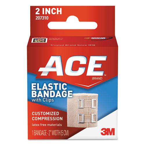 ACE™ wholesale. Elastic Bandage With E-z Clips, 2" X 50". HSD Wholesale: Janitorial Supplies, Breakroom Supplies, Office Supplies.