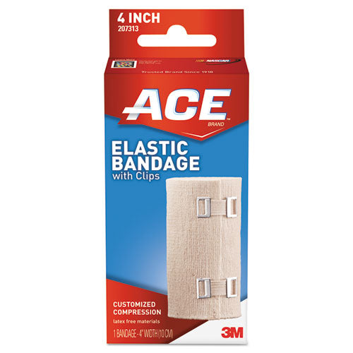 ACE™ wholesale. Elastic Bandage With E-z Clips, 4" X 64". HSD Wholesale: Janitorial Supplies, Breakroom Supplies, Office Supplies.