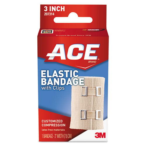 ACE™ wholesale. Elastic Bandage With E-z Clips, 3" X 64". HSD Wholesale: Janitorial Supplies, Breakroom Supplies, Office Supplies.