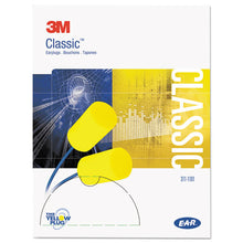 Load image into Gallery viewer, 3M™ wholesale. 3M™ E·a·r Classic Earplugs, Corded, Pvc Foam, Yellow, 200 Pairs. HSD Wholesale: Janitorial Supplies, Breakroom Supplies, Office Supplies.