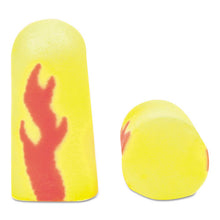 Load image into Gallery viewer, 3M™ wholesale. 3M™ E·a·rsoft Blasts Earplugs, Uncorded, Foam, Yellow Neon-red Flame, 200 Pairs. HSD Wholesale: Janitorial Supplies, Breakroom Supplies, Office Supplies.