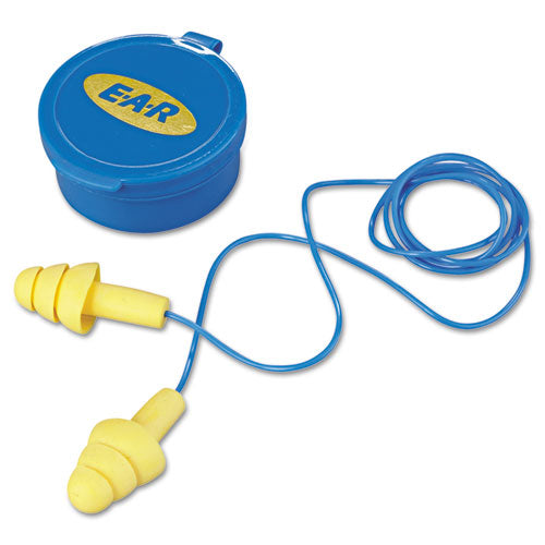 3M™ wholesale. 3M™ E·a·r Ultrafit Multi-use Earplugs, Corded, 25nrr, Yellow-blue, 50 Pairs. HSD Wholesale: Janitorial Supplies, Breakroom Supplies, Office Supplies.