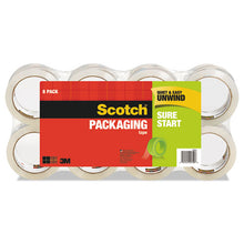 Load image into Gallery viewer, Scotch® wholesale. Scotch™ Sure Start Packaging Tape, 3&quot; Core, 1.88&quot; X 54.6 Yds, Clear, 8-pack. HSD Wholesale: Janitorial Supplies, Breakroom Supplies, Office Supplies.