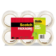 Load image into Gallery viewer, Scotch® wholesale. Scotch™ Sure Start Packaging Tape, 3&quot; Core, 1.88&quot; X 54.6 Yds, Clear, 6-pack. HSD Wholesale: Janitorial Supplies, Breakroom Supplies, Office Supplies.