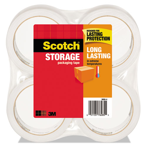 Scotch® wholesale. Scotch™ Storage Tape, 3" Core, 1.88" X 54.6 Yds, Clear, 4-pack. HSD Wholesale: Janitorial Supplies, Breakroom Supplies, Office Supplies.