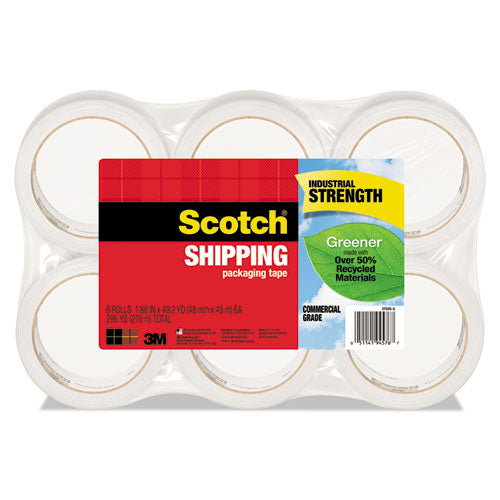 Scotch® wholesale. Scotch Greener Commercial Grade Packaging Tape, 3" Core, 1.88" X 49.2 Yds, Clear, 6-pack. HSD Wholesale: Janitorial Supplies, Breakroom Supplies, Office Supplies.
