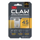 3M™ wholesale. 3M™ Claw Drywall Picture Hanger, Holds 45 Lbs, 3 Hooks And 3 Spot Markers, Stainless Steel. HSD Wholesale: Janitorial Supplies, Breakroom Supplies, Office Supplies.