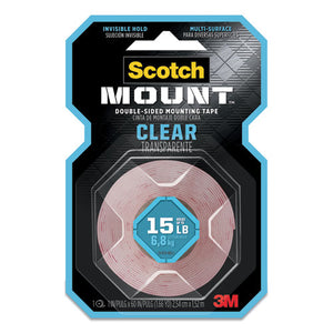 Scotch® wholesale. Scotch™ Double-sided Mounting Tape, Industrial Strength, 1" X 60", Clear-red Liner. HSD Wholesale: Janitorial Supplies, Breakroom Supplies, Office Supplies.