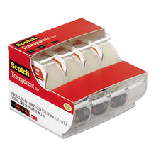 Load image into Gallery viewer, Scotch® wholesale. Scotch™ Transparent Tape In Handheld Dispenser, 1&quot; Core, 0.75&quot; X 70.83 Ft, Transparent, 4-pack. HSD Wholesale: Janitorial Supplies, Breakroom Supplies, Office Supplies.