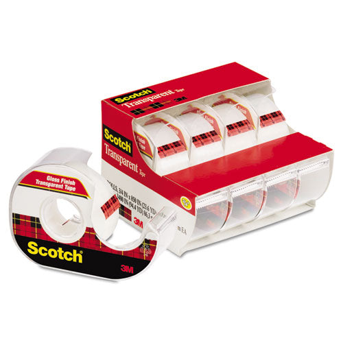 Scotch® wholesale. Scotch™ Transparent Tape In Handheld Dispenser, 1" Core, 0.75" X 70.83 Ft, Transparent, 4-pack. HSD Wholesale: Janitorial Supplies, Breakroom Supplies, Office Supplies.