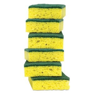 Scotch-Brite® wholesale. Heavy-duty Scrub Sponge, 4 1-2" X 2 7-10" X 3-5", Green-yellow, 6-pack. HSD Wholesale: Janitorial Supplies, Breakroom Supplies, Office Supplies.