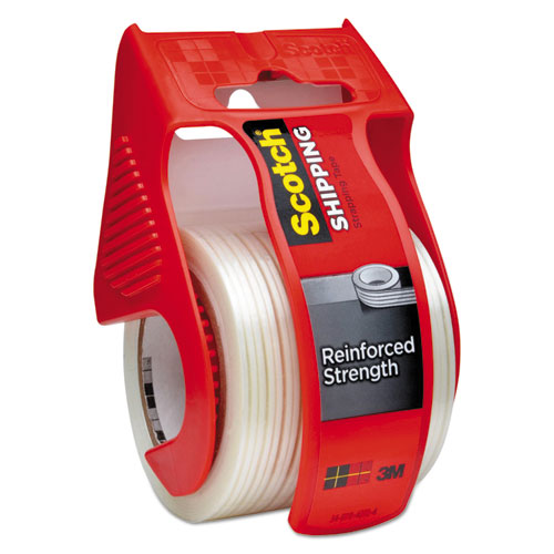 Scotch® wholesale. Scotch™ Reinforced Strength Shipping And Strapping Tape In Dispenser, 1.5" Core, 1.88" X 10 Yds, Clear. HSD Wholesale: Janitorial Supplies, Breakroom Supplies, Office Supplies.