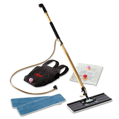 3M™ wholesale. 3M™ Easy Shine Applicator Kit W-backpack, 18" Pad, 43" - 63" Handle, Gold-black. HSD Wholesale: Janitorial Supplies, Breakroom Supplies, Office Supplies.