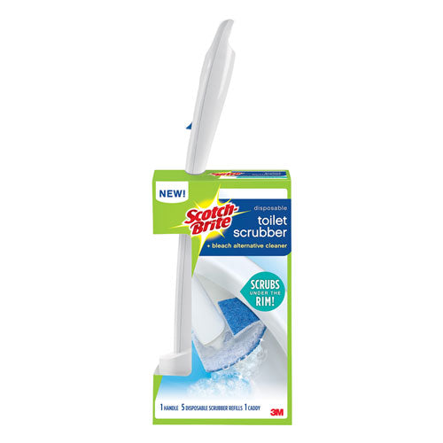 Scotch-Brite® wholesale. Toilet Scrubber Starter Kit, 1 Handle And 5 Scrubbers. HSD Wholesale: Janitorial Supplies, Breakroom Supplies, Office Supplies.