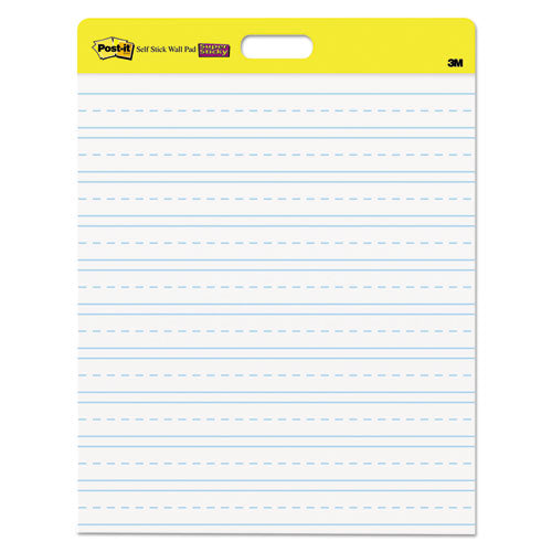 Post-it® Easel Pads Super Sticky wholesale. Self-stick Wall Pad, Primary Rule, 20 X 23, White, 20 Sheets-pad, 2 Pads-pack. HSD Wholesale: Janitorial Supplies, Breakroom Supplies, Office Supplies.