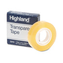 Highland™ wholesale. Transparent Tape, 1" Core, 0.5" X 36 Yds, Clear. HSD Wholesale: Janitorial Supplies, Breakroom Supplies, Office Supplies.