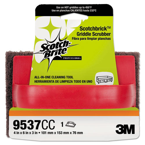 Scotch-Brite™ PROFESSIONAL wholesale. Scotchbrick Griddle Scrubber, 4 X 6 X 3, Red-brown, 4 Per Pack. HSD Wholesale: Janitorial Supplies, Breakroom Supplies, Office Supplies.