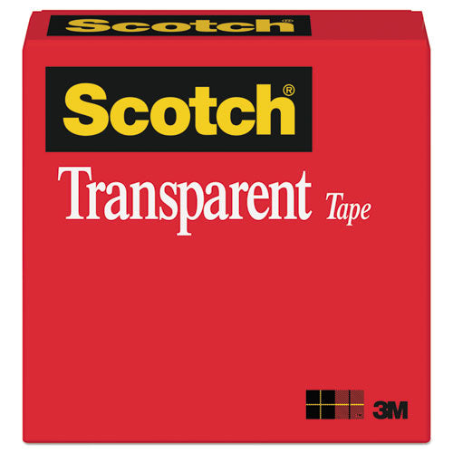 Scotch® wholesale. Scotch™ Transparent Tape, 1" Core, 0.5" X 36 Yds, Transparent. HSD Wholesale: Janitorial Supplies, Breakroom Supplies, Office Supplies.