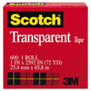 Scotch® wholesale. Scotch™ Transparent Tape, 3" Core, 1" X 72 Yds, Transparent. HSD Wholesale: Janitorial Supplies, Breakroom Supplies, Office Supplies.