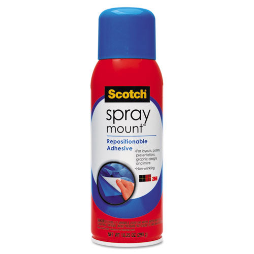 Scotch® wholesale. Scotch™ Spray Mount Repositionable Adhesive, 10.25 Oz, Dries Clear. HSD Wholesale: Janitorial Supplies, Breakroom Supplies, Office Supplies.