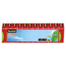 Load image into Gallery viewer, Scotch® wholesale. Scotch™ Transparent Greener Tape, 1&quot; Core, 0.75&quot; X 75 Ft, Transparent, 12-pack. HSD Wholesale: Janitorial Supplies, Breakroom Supplies, Office Supplies.