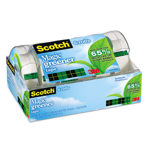 Scotch® wholesale. Scotch Magic Greener Tape With Dispenser, 1" Core, 0.75" X 50 Ft, Clear, 6-pack. HSD Wholesale: Janitorial Supplies, Breakroom Supplies, Office Supplies.