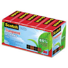 Load image into Gallery viewer, Scotch® wholesale. Scotch™ Transparent Greener Tape, 1&quot; Core, 0.75&quot; X 75 Ft, Transparent, 6-pack. HSD Wholesale: Janitorial Supplies, Breakroom Supplies, Office Supplies.