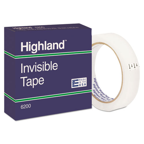 Highland™ wholesale. Invisible Permanent Mending Tape, 3" Core, 0.75" X 72 Yds, Clear. HSD Wholesale: Janitorial Supplies, Breakroom Supplies, Office Supplies.