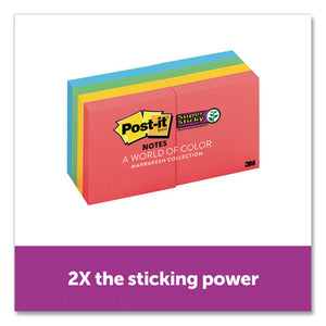 Post-it® Notes Super Sticky wholesale. Pads In Marrakesh Colors, 2 X 2, 90-sheet, 8-pack. HSD Wholesale: Janitorial Supplies, Breakroom Supplies, Office Supplies.