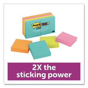 Post-it® Notes Super Sticky wholesale. Pads In Miami Colors, 2 X 2, 90-pad, 8 Pads-pack. HSD Wholesale: Janitorial Supplies, Breakroom Supplies, Office Supplies.