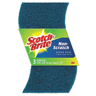 Scotch-Brite® wholesale. Non-scratch Scour Pads, Size 3 X 6, Blue, 10-carton. HSD Wholesale: Janitorial Supplies, Breakroom Supplies, Office Supplies.