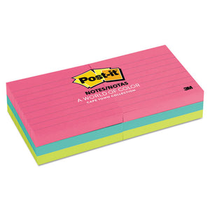 Post-it® Notes wholesale. Original Pads In Cape Town Colors, 3 X 3, Lined, 100-sheet, 6-pack. HSD Wholesale: Janitorial Supplies, Breakroom Supplies, Office Supplies.