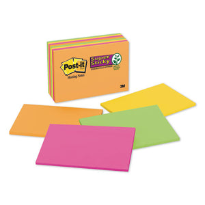 Post-it® Notes Super Sticky wholesale. Meeting Notes In Rio De Janeiro Colors, 6 X 4, 45-sheet, 8-pack. HSD Wholesale: Janitorial Supplies, Breakroom Supplies, Office Supplies.