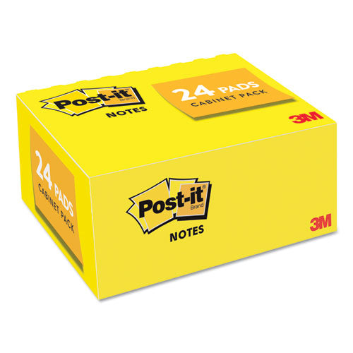 Post-it® Notes wholesale. Original Pads In Canary Yellow, 1 3-8 X 1 7-8, 100 Sheets-pad, 24 Pads-pack. HSD Wholesale: Janitorial Supplies, Breakroom Supplies, Office Supplies.