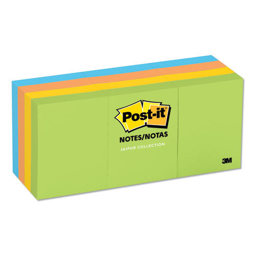 Post-it® Notes wholesale. Original Pads In Jaipur Colors, 1 1-2 X 2, 100-sheet, 12-pack. HSD Wholesale: Janitorial Supplies, Breakroom Supplies, Office Supplies.