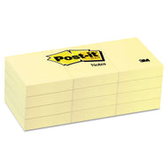 Post-it® Notes wholesale. Original Pads In Canary Yellow, 1 3-8 X 1 7-, 100-sheet, 12-pack. HSD Wholesale: Janitorial Supplies, Breakroom Supplies, Office Supplies.