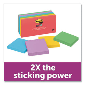 Post-it® Notes Super Sticky wholesale. Pads In Marrakesh Colors, 3 X 3, 90-sheet, 12-pack. HSD Wholesale: Janitorial Supplies, Breakroom Supplies, Office Supplies.