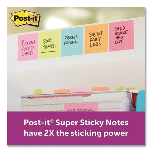 Post-it® Notes Super Sticky wholesale. Pads In Miami Colors, 3 X 3, 70-pad, 24 Pads-pack. HSD Wholesale: Janitorial Supplies, Breakroom Supplies, Office Supplies.