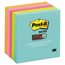 Load image into Gallery viewer, Post-it® Notes Super Sticky wholesale. Pads In Miami Colors, 3 X 3, 90-pad, 5 Pads-pack. HSD Wholesale: Janitorial Supplies, Breakroom Supplies, Office Supplies.