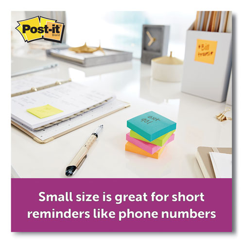 Post-it® Notes Super Sticky wholesale. Pads In Miami Colors, 3 X 3, 90-pad, 5 Pads-pack. HSD Wholesale: Janitorial Supplies, Breakroom Supplies, Office Supplies.