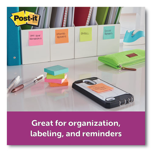 Post-it® Notes Super Sticky wholesale. Pads In Miami Colors, 3 X 3, 90-pad, 5 Pads-pack. HSD Wholesale: Janitorial Supplies, Breakroom Supplies, Office Supplies.