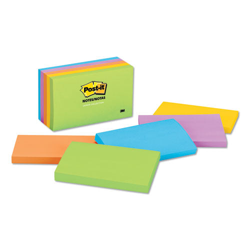 Post-it® Notes wholesale. Original Pads In Jaipur Colors, 3 X 5, 100-sheet, 5-pack. HSD Wholesale: Janitorial Supplies, Breakroom Supplies, Office Supplies.