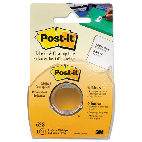 Post-it® wholesale. Labeling And Cover-up Tape, Non-refillable, 1" X 700" Roll. HSD Wholesale: Janitorial Supplies, Breakroom Supplies, Office Supplies.
