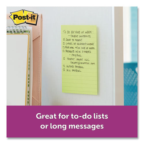 Post-it® Notes Super Sticky wholesale. Pads In Miami Colors, 4 X 6, 90-pad, 3 Pads-pack. HSD Wholesale: Janitorial Supplies, Breakroom Supplies, Office Supplies.