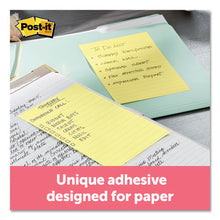 Load image into Gallery viewer, Post-it® Notes wholesale. Original Pads In Canary Yellow, Lined, 4 X 6, 100-sheet, 5-pack. HSD Wholesale: Janitorial Supplies, Breakroom Supplies, Office Supplies.