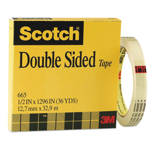 Scotch® wholesale. Scotch Double-sided Tape, 3" Core, 0.5" X 36 Yds, Clear. HSD Wholesale: Janitorial Supplies, Breakroom Supplies, Office Supplies.
