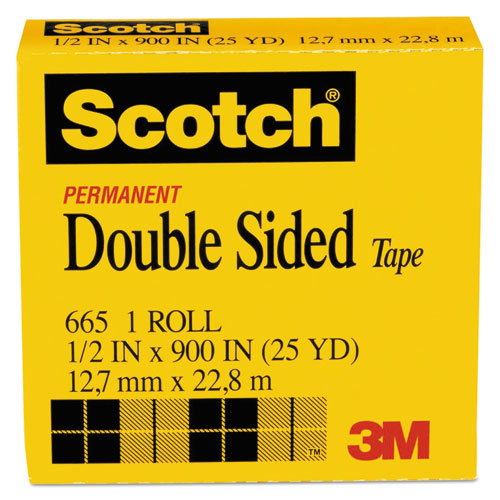 Scotch® wholesale. Scotch™ Double-sided Tape, 1" Core, 0.5" X 75 Ft, Clear. HSD Wholesale: Janitorial Supplies, Breakroom Supplies, Office Supplies.