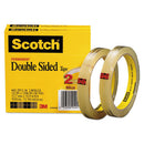 Scotch® wholesale. Scotch Double-sided Tape, 3" Core, 0.5" X 36 Yds, Clear, 2-pack. HSD Wholesale: Janitorial Supplies, Breakroom Supplies, Office Supplies.